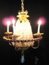 4 Arm Chandelier with Ruby Ring by Rosel's